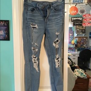 American Eagle ripped jeans